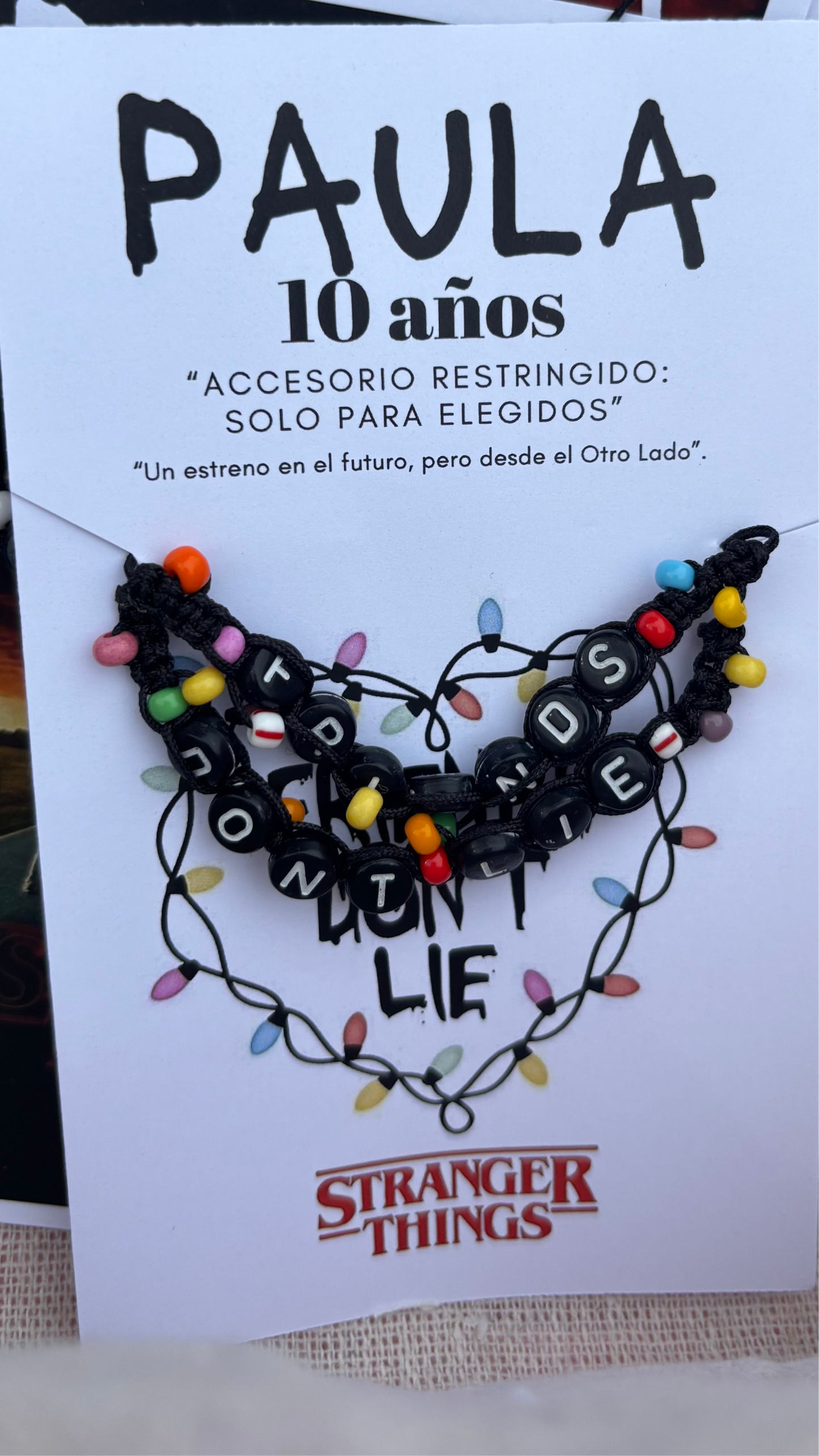 Pulseras Stranger things