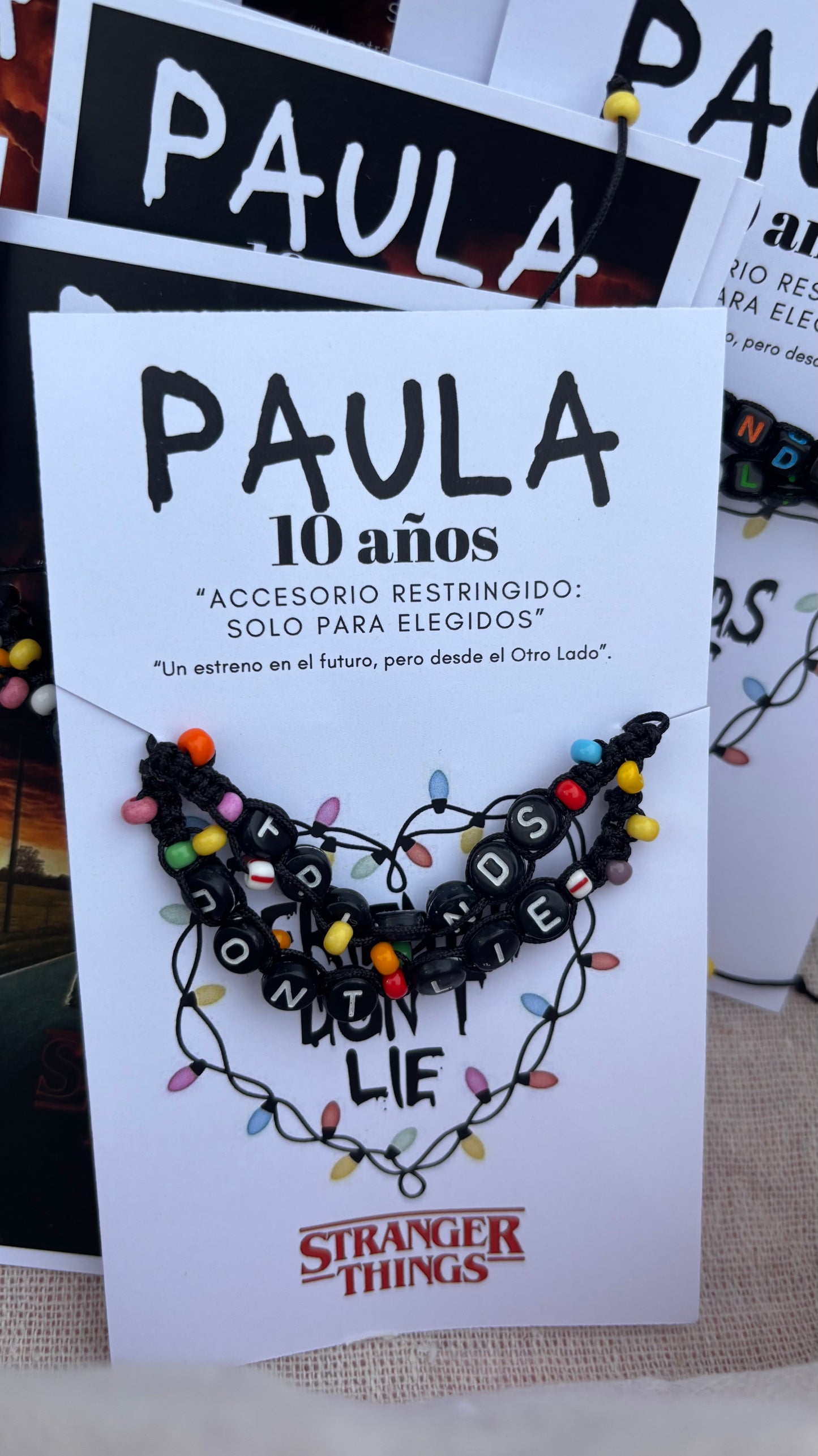 Pulseras Stranger things