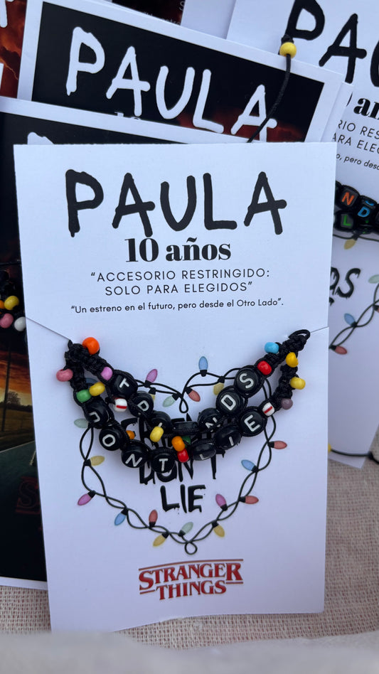 Pulseras Stranger things